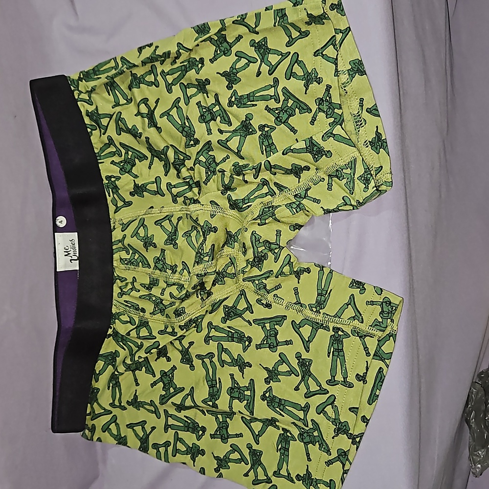 MeUndies Underwear Boxer Briefs Toy Army Men-Green-NWOT-Sz M